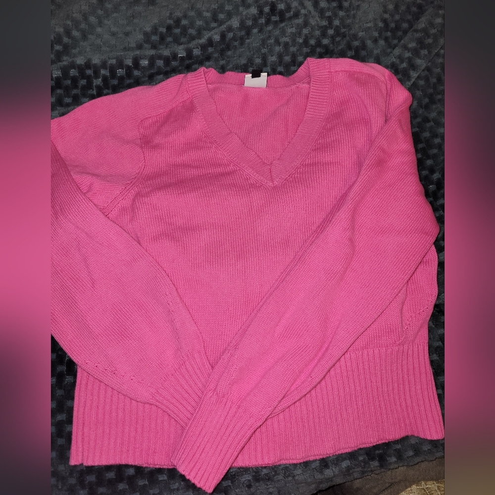 CABI Women’s V-Neck Sweater - Hot Pink